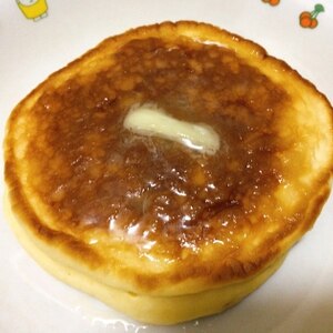 砂糖なし❤粉少なめ❤ふっくらバナナパンケーキ♪